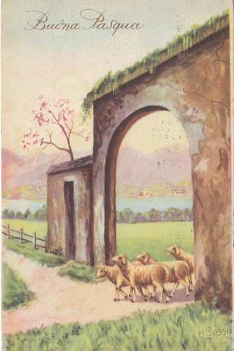 Cartolina augurale buona - cartolina,