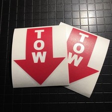 Tow Hook Arrow Decal Bumper