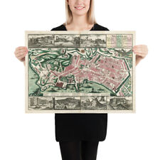 Vecchia Mappa Napoli Italia