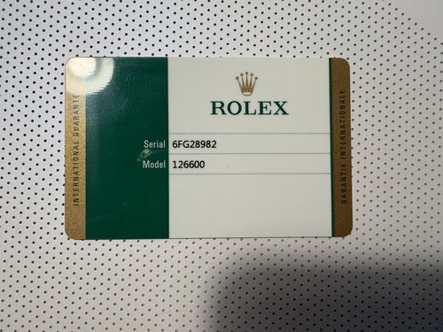 Garanzia originale rolex - originale,