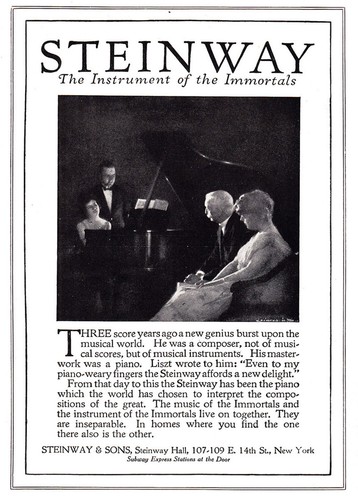 1920 steinway pubblicità - steinway:,