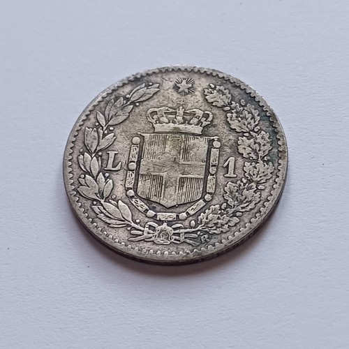 Silver moneta lira 1886 - 1,