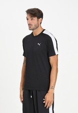 PUMA T-shirt Uomo Nero T-shirt manica corta T-shirt a manica corta T7 Autunno in