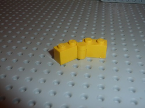 Lego yellow hinge ref 3830 - lego,