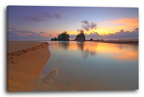 Tela cornice tramonto sulla - tramonto,