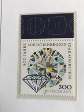 GERMANIA 1997 500° anniversario di Idar-Oberstein - inutilizzato** con bordo - Oberrand