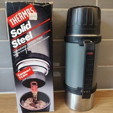 Thermos Vintage Grigio Acciaio