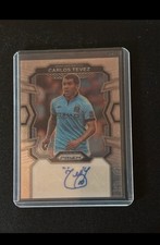 Carlos Tevez Auto Autograph Manchester City Panini Prizm