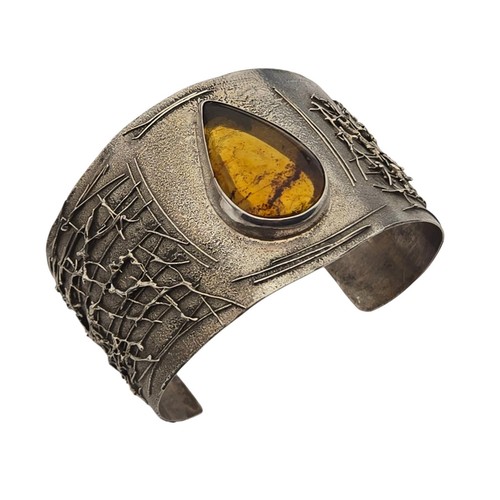 Bracciale vintage brutalista - bracciale,
