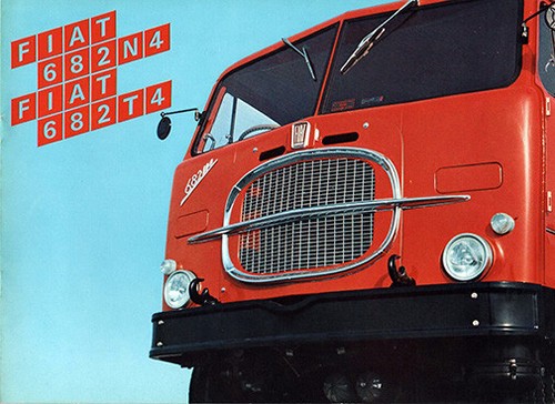 Fiat 682 camion truck - fiat, poster