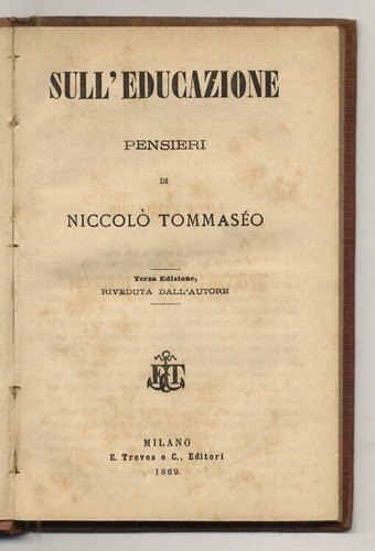 Sull educazione pensieri - sull'educazione.,