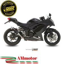 Mivv Kawasaki Ninja 300 2013 Terminale Di Scarico Per Moto Marmitta Gp Inox Nero