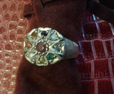 Anello Indiano argento e pietre