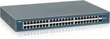 Switch YuanLey Poe 48 Porte Gigabit Non Gestito con 2 Uplink SFP 1000Mbps