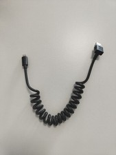 Cavo a spirale/molla/telescopico USB per Apple iPhone/iPad 8 Pin - 100 cm - Nero