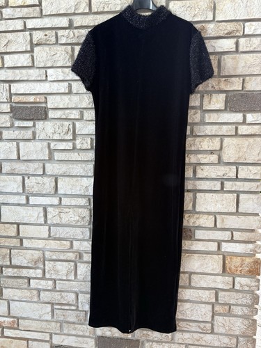 Vestito velluto nero - vestito,