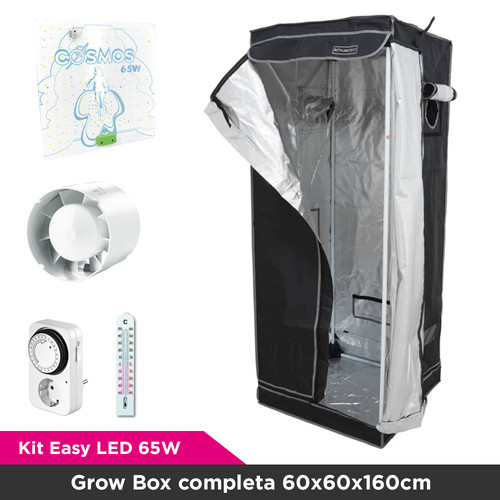 Kit grow box - 60x60x160cm, con