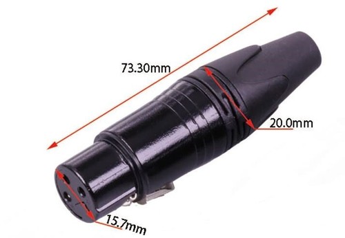 Connettore xlr nero - connettore, saldare