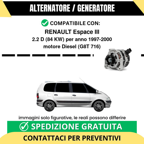 Alternatore renault espace iii - alternatore,