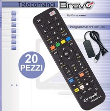 BRAVO TELECOMANDO UNIVERSALE TECHNO3 20 PEZZI CON 1 PROGRAMMATORE INCLUSO