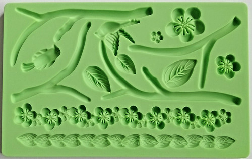 Foglie fondente pasta gomma - foglie,