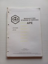 Piaggio  Ape 50 - Poker AGGIORNAMENTO manuale officina italiano originale