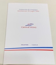 nave CROCIERA CRUISE CARNIVAL VICTORY fincantieri cerimonia consegna 2000