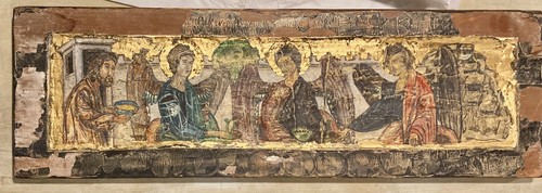 Antica icona russa ospitalità - russa,