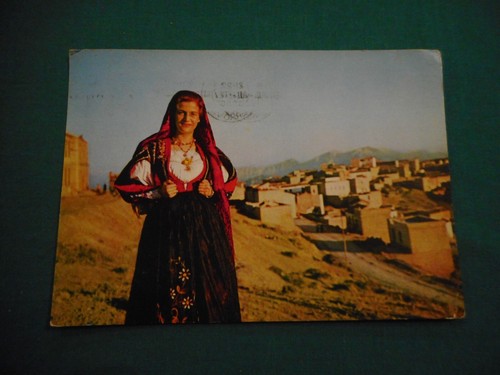 Cartolina vintage costumi - cartolina,