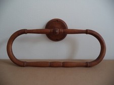 Porta asciugamano salvietta in legno vintage da parete accessori bagno