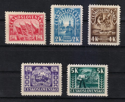 Cecoslovacchia mnh 1945 - mnh, mi