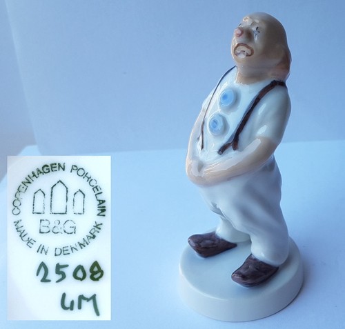 Figura porcellana clown - in,