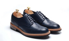 Scarpe brogues Loake 1880 blu