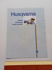 Husqvarna produzione modelli 2 tempi cross enduro 1987 depliant originale