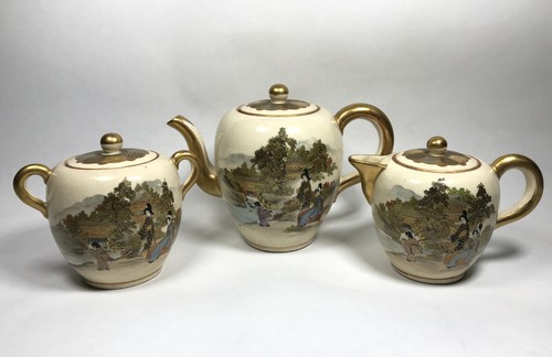 Antico set teiera - , giapponese