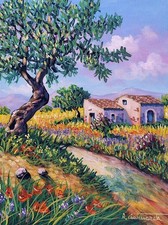 Quadri dipinti di paesaggi e