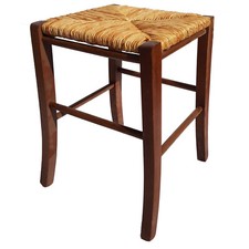 Sgabello Quadro Seduta Paglia