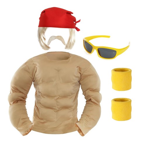 Costume hogan wrestler - hogan, muscolo