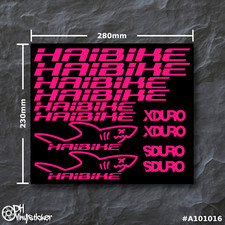 Adesivi Haibike rosa fluo |