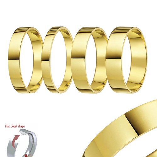 9ct oro giallo anello - giallo,