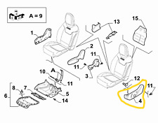 RIVESTIMENTO ABBELLIMENTO JEEP COMPASS/FIAT 500 X SEDILE ANTERIORE 185745481