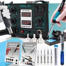 Set di stazioni di saldatura Yihua 706+ kit (punte di saldatura, tappetino, estr