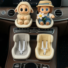 Mini Supporto Sedile Auto per 12-17 cm Labubu Sedile per Bambole Accessori per Cruscotto