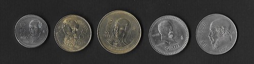 Messico monete anni valori - e,
