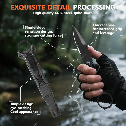 Fixed blade camping hunting - fixed,