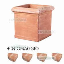 Vaso quadrato cubo liscio con