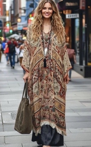 Abito caftano paisley - caftano,