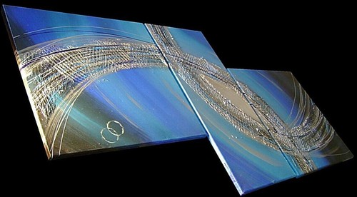 Quadro moderno astratto tracce - quadro,
