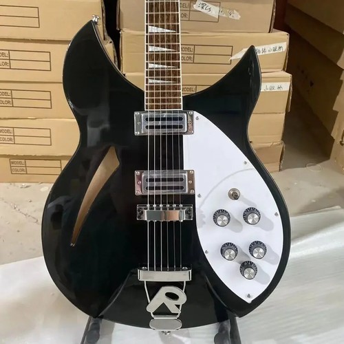 Chitarra elettrica black semi - elettrica,