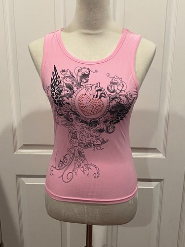 Canotta donna rosa glitter ala